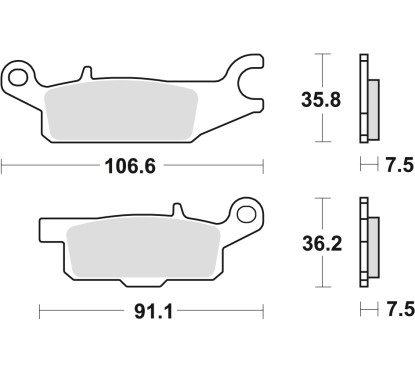 ZF TRW klocki hamulcowe MCB801SI