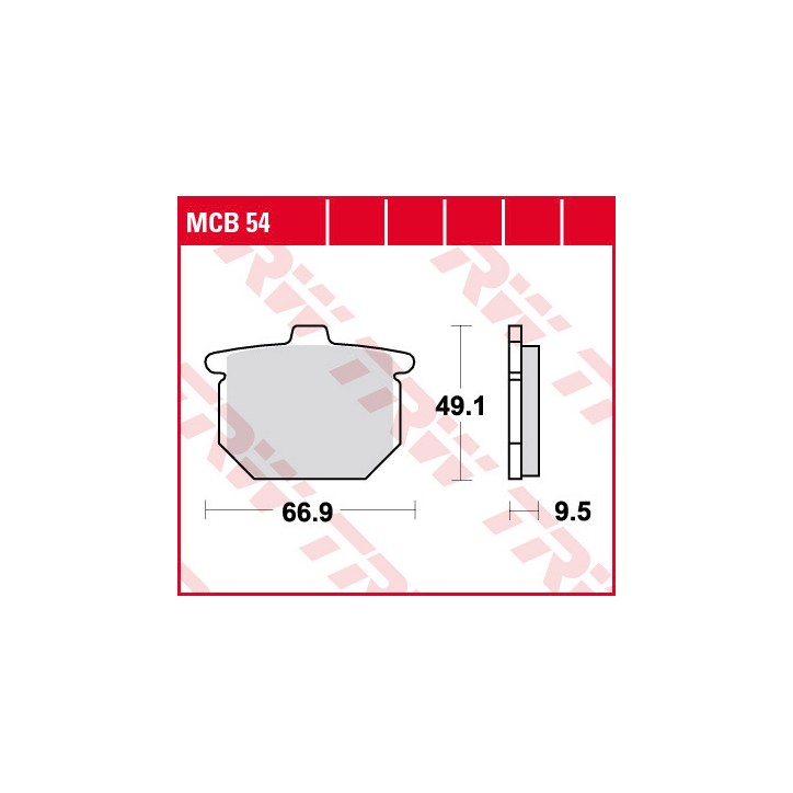 ZF TRW klocki hamulcowe MCB54