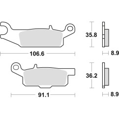ZF TRW klocki hamulcowe MCB804SI
