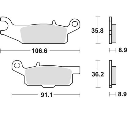ZF TRW klocki hamulcowe MCB804SI