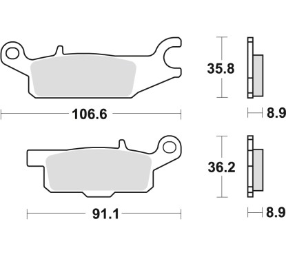 ZF TRW klocki hamulcowe MCB803SI