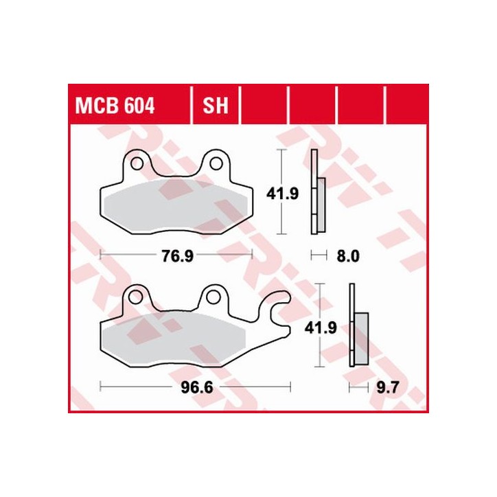ZF TRW klocki hamulcowe MCB604