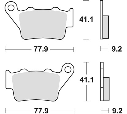 ZF TRW klocki hamulcowe MCB672RSI