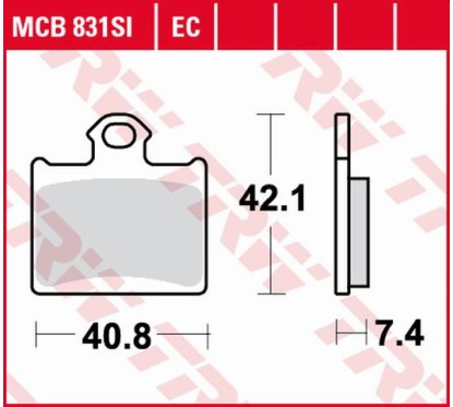 ZF TRW klocki hamulcowe MCB831SI