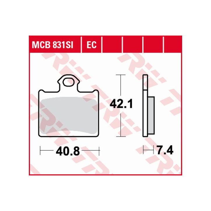 ZF TRW klocki hamulcowe MCB831SI