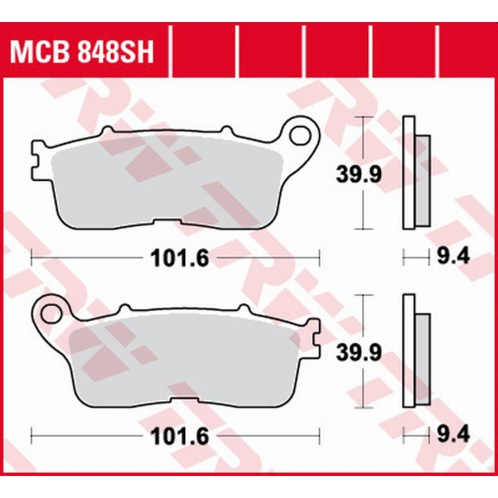 ZF TRW klocki hamulcowe MCB848SH
