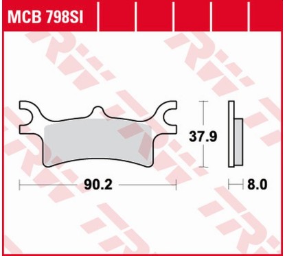 ZF TRW klocki hamulcowe MCB798SI