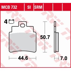 ZF TRW klocki hamulcowe MCB732