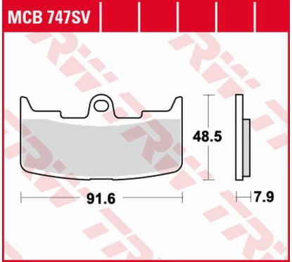 ZF TRW klocki hamulcowe MCB747SV