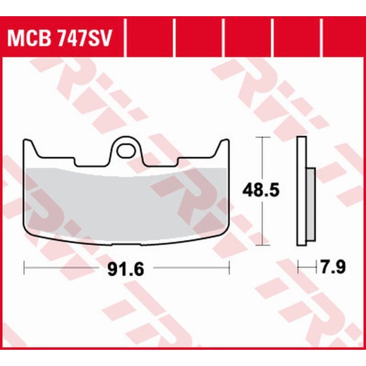 ZF TRW klocki hamulcowe MCB747SV