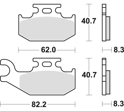 ZF TRW klocki hamulcowe MCB788SI