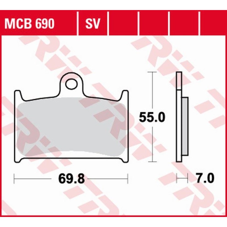 ZF TRW klocki hamulcowe MCB690