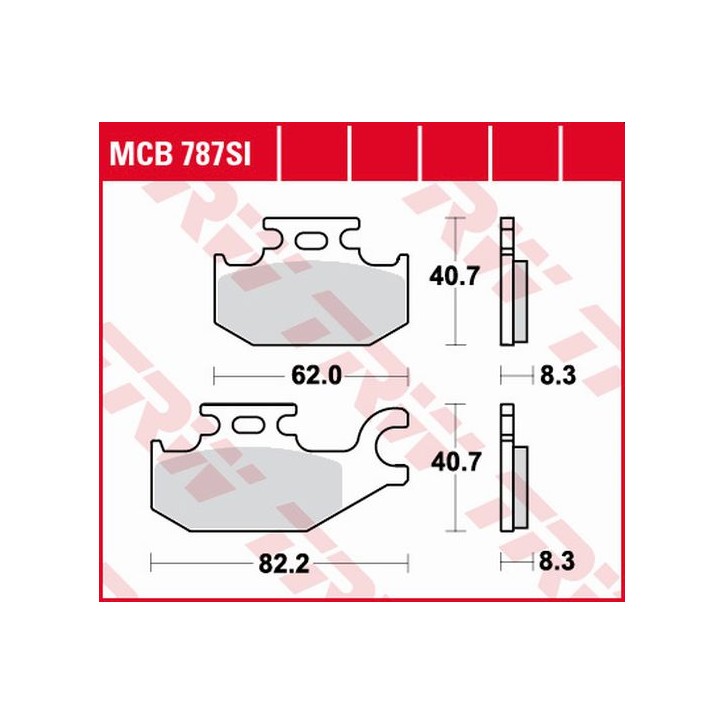 ZF TRW klocki hamulcowe MCB787SI