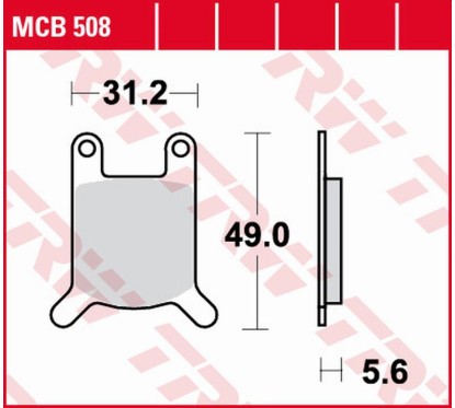 ZF TRW klocki hamulcowe MCB508