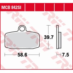 ZF TRW klocki hamulcowe MCB842SI