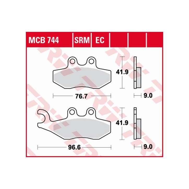 ZF TRW klocki hamulcowe MCB744