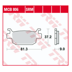 ZF TRW klocki hamulcowe MCB806