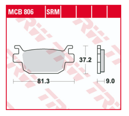 ZF TRW klocki hamulcowe MCB806