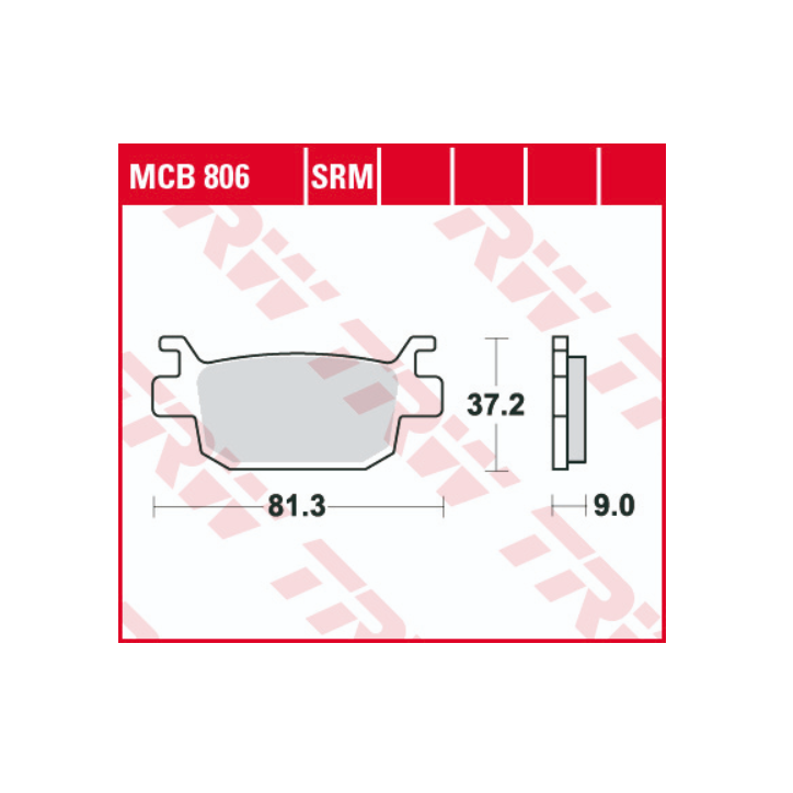 ZF TRW klocki hamulcowe MCB806