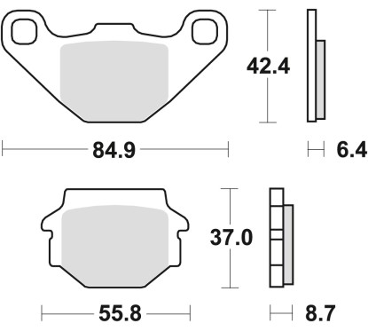 ZF TRW klocki hamulcowe MCB517