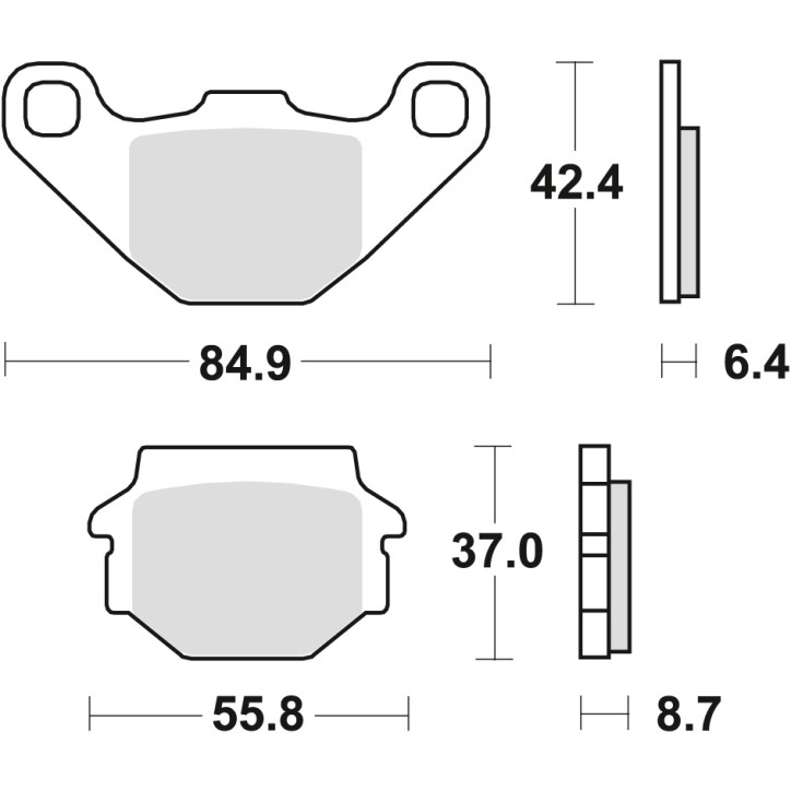 ZF TRW klocki hamulcowe MCB517