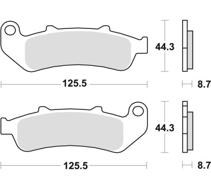 ZF TRW klocki hamulcowe MCB658SV