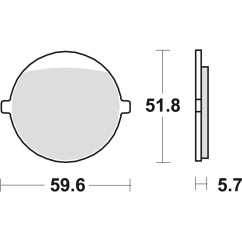 ZF TRW klocki hamulcowe MCB676