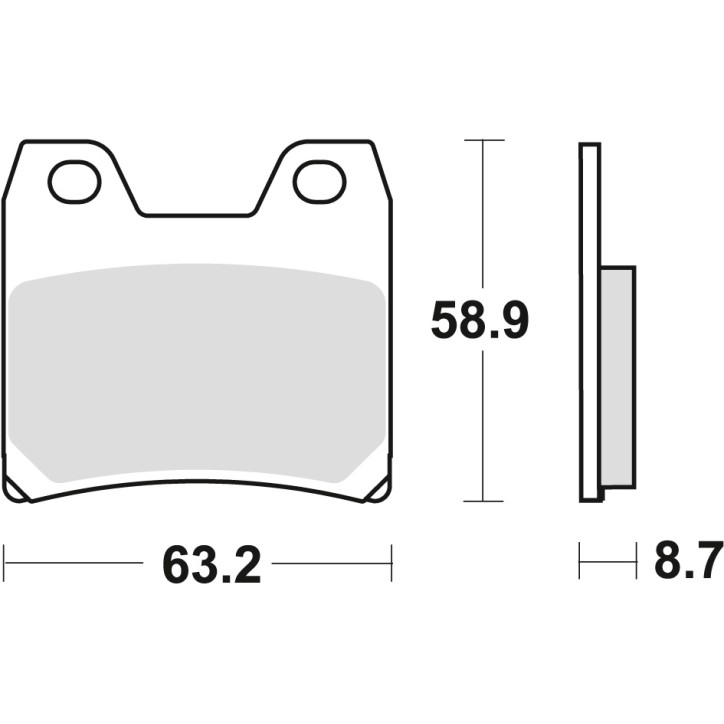 ZF TRW klocki hamulcowe MCB725SH