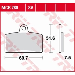 ZF TRW klocki hamulcowe MCB780