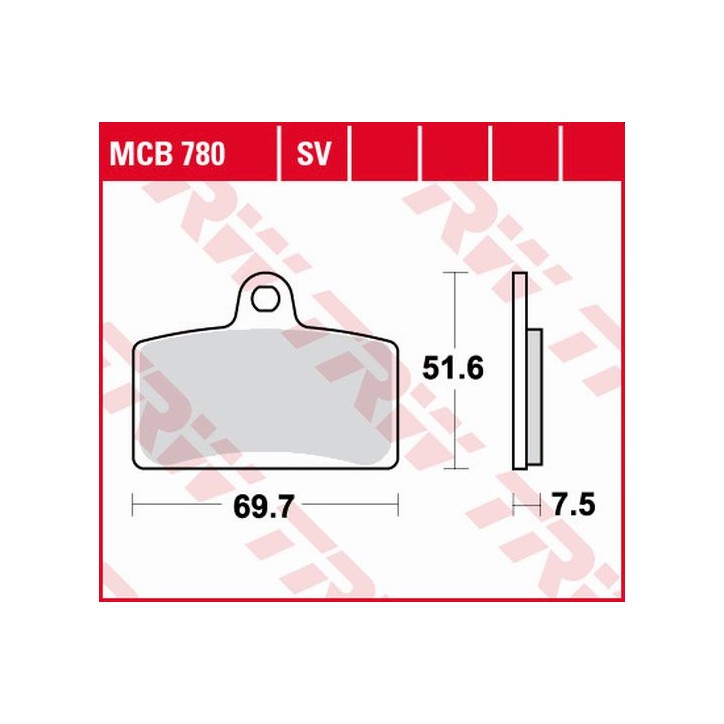 ZF TRW klocki hamulcowe MCB780