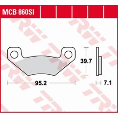 ZF TRW klocki hamulcowe MCB860SI