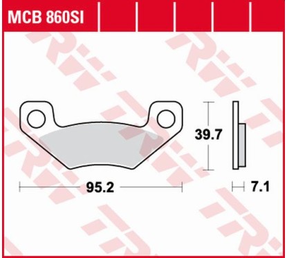 ZF TRW klocki hamulcowe MCB860SI