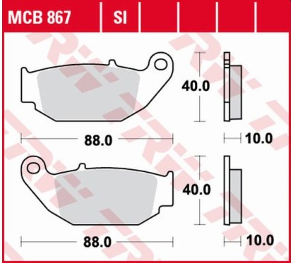 ZF TRW klocki hamulcowe MCB867