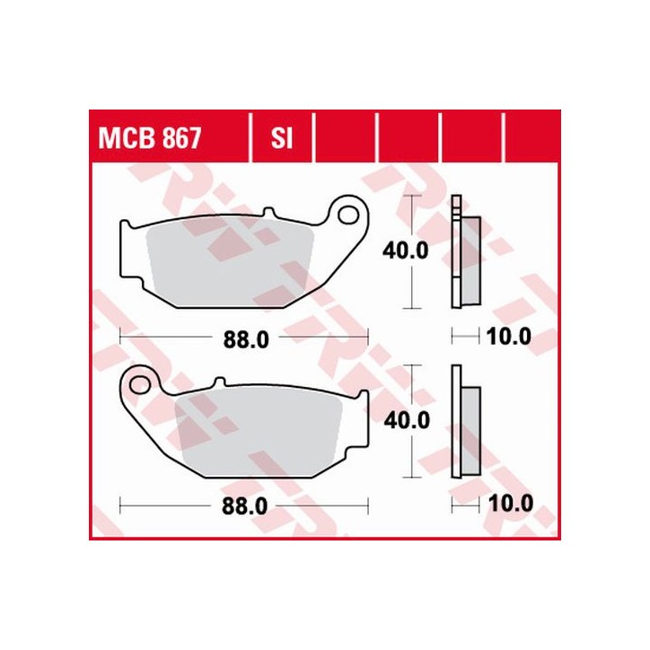 ZF TRW klocki hamulcowe MCB867