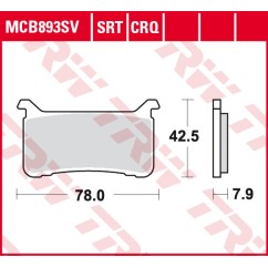 ZF TRW klocki hamulcowe MCB893SRT