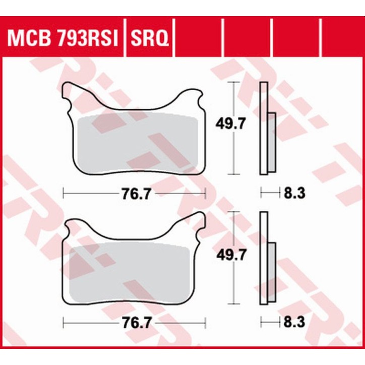 ZF TRW klocki hamulcowe MCB793TRQ