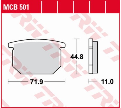 ZF TRW klocki hamulcowe MCB501