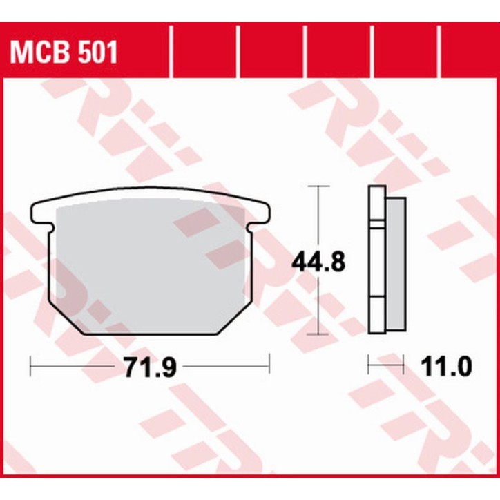 ZF TRW klocki hamulcowe MCB501