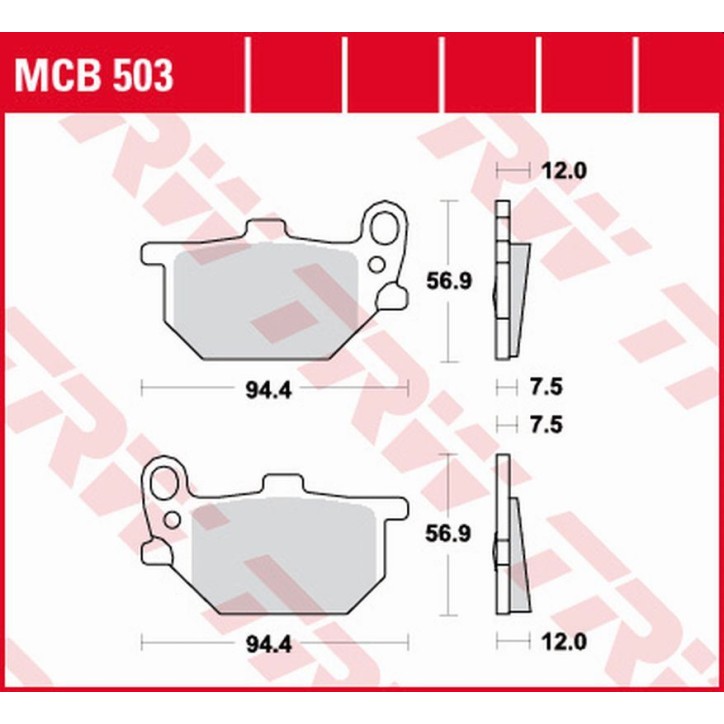 ZF TRW klocki hamulcowe MCB503