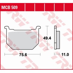 ZF TRW klocki hamulcowe MCB509