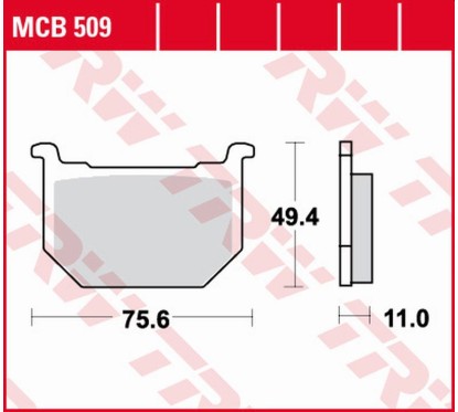 ZF TRW klocki hamulcowe MCB509