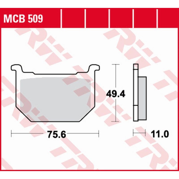 ZF TRW klocki hamulcowe MCB509