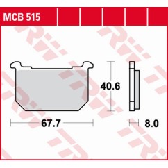ZF TRW klocki hamulcowe MCB515