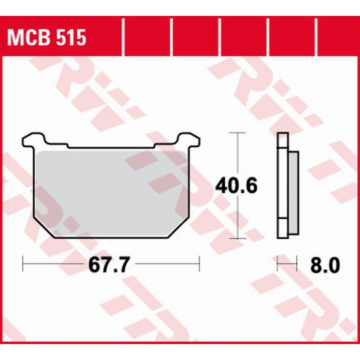 ZF TRW klocki hamulcowe MCB515