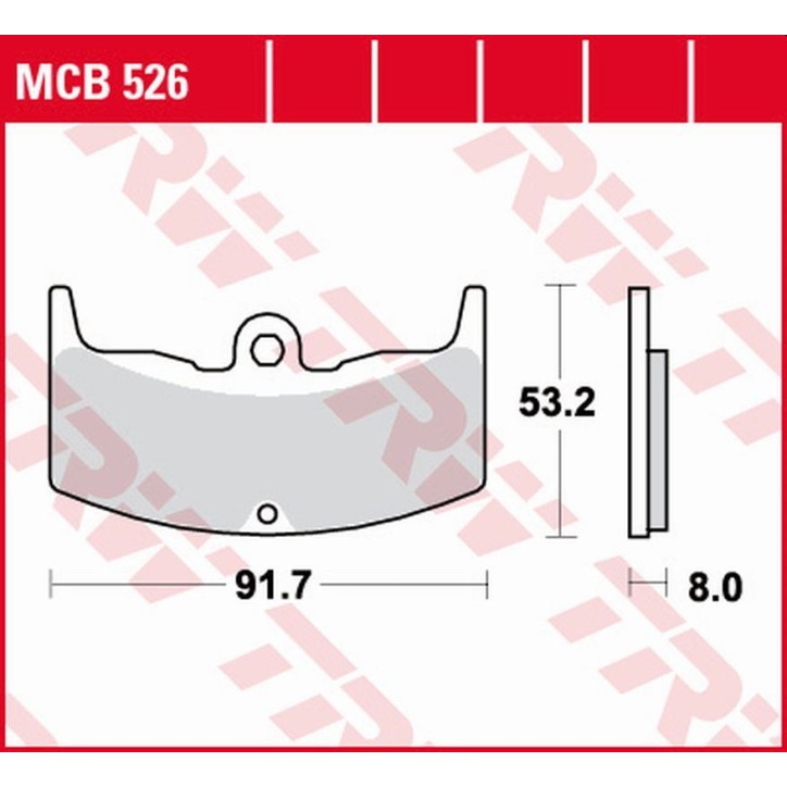 ZF TRW klocki hamulcowe MCB526
