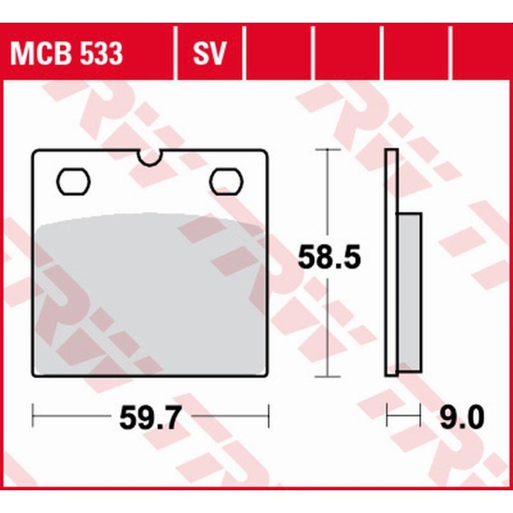 ZF TRW klocki hamulcowe MCB533
