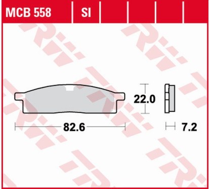 ZF TRW klocki hamulcowe MCB558SI