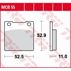 ZF TRW klocki hamulcowe MCB55