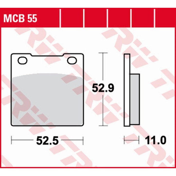 ZF TRW klocki hamulcowe MCB55