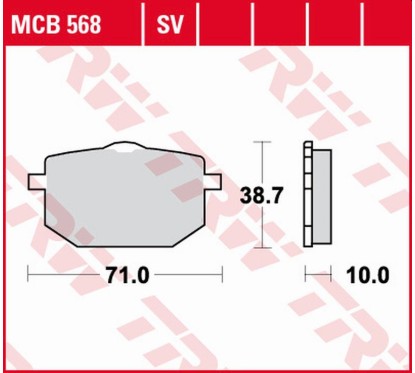 ZF TRW klocki hamulcowe MCB568